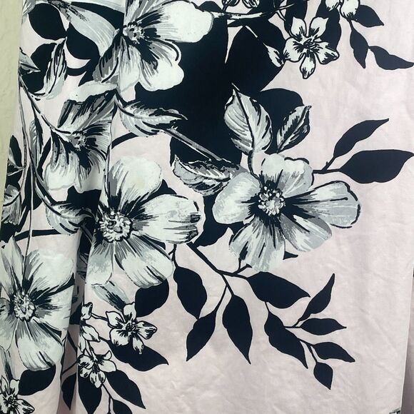 ~ 10 Lauren Ralph Lauren Dress Pink Cocktail A-line Sleeveless Floral Knee Midi - Picture 16 of 16